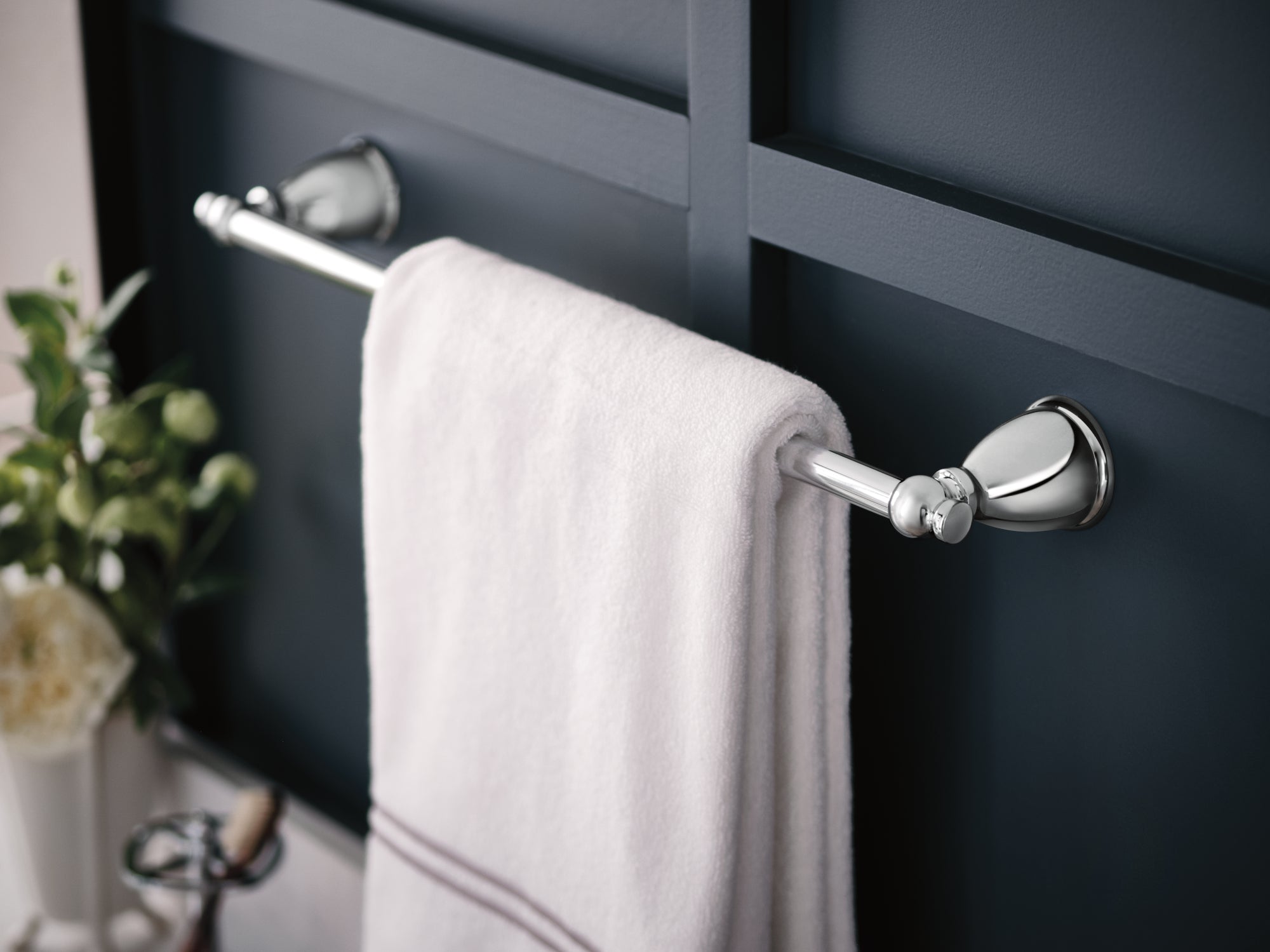 Moen® Preston Double Bathroom Towel Bar/Rack, Chrome, 24-in