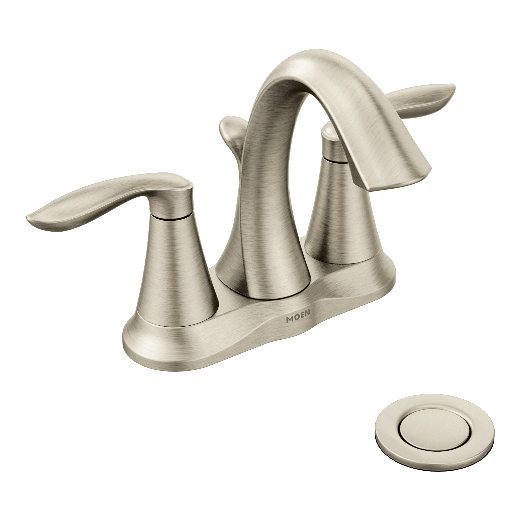Eva Chrome Two-Handle High Arc Bathroom Faucet – Moen