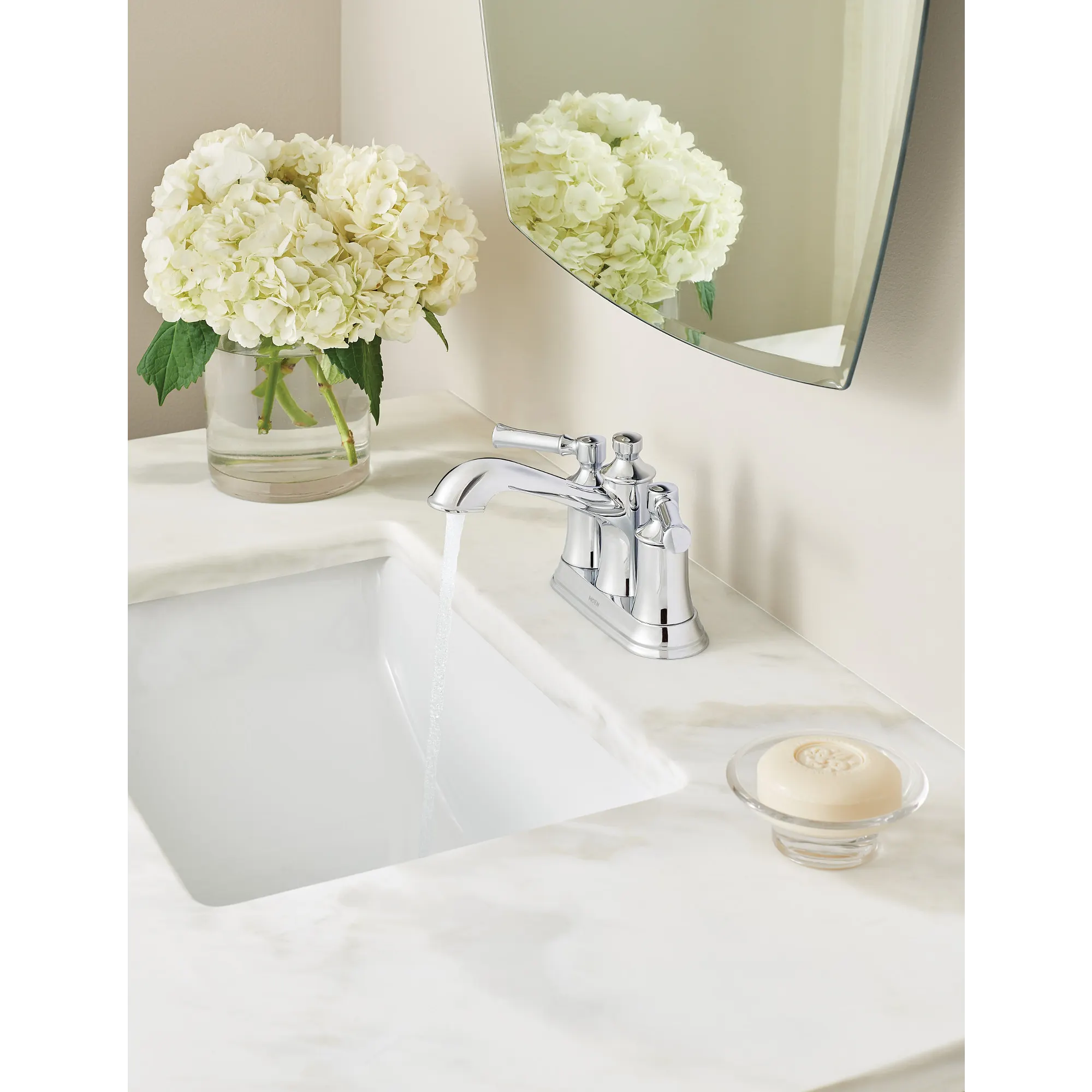 Dartmoor Two-handle Centerset Bathroom Sink Faucet – Moen