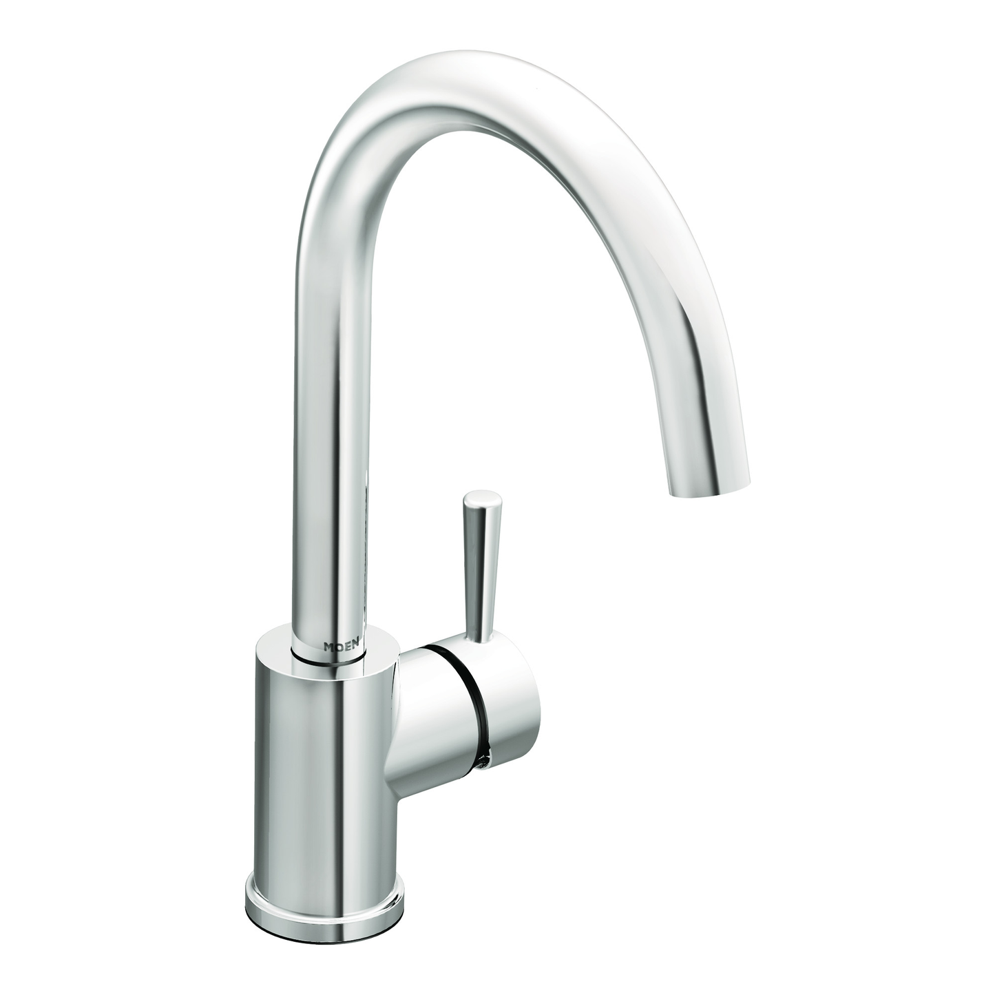 Level Chrome one-handle high arc kitchen faucet
