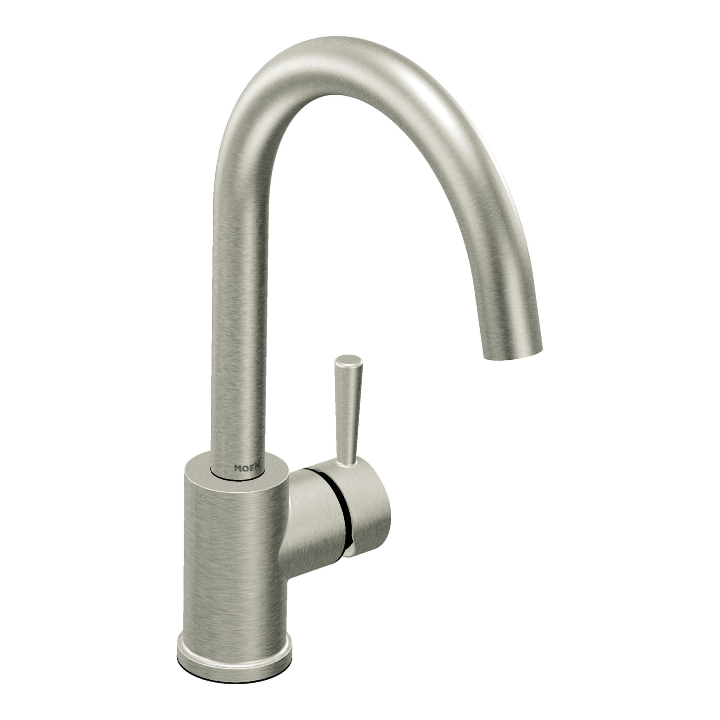 Level Chrome one-handle high arc kitchen faucet