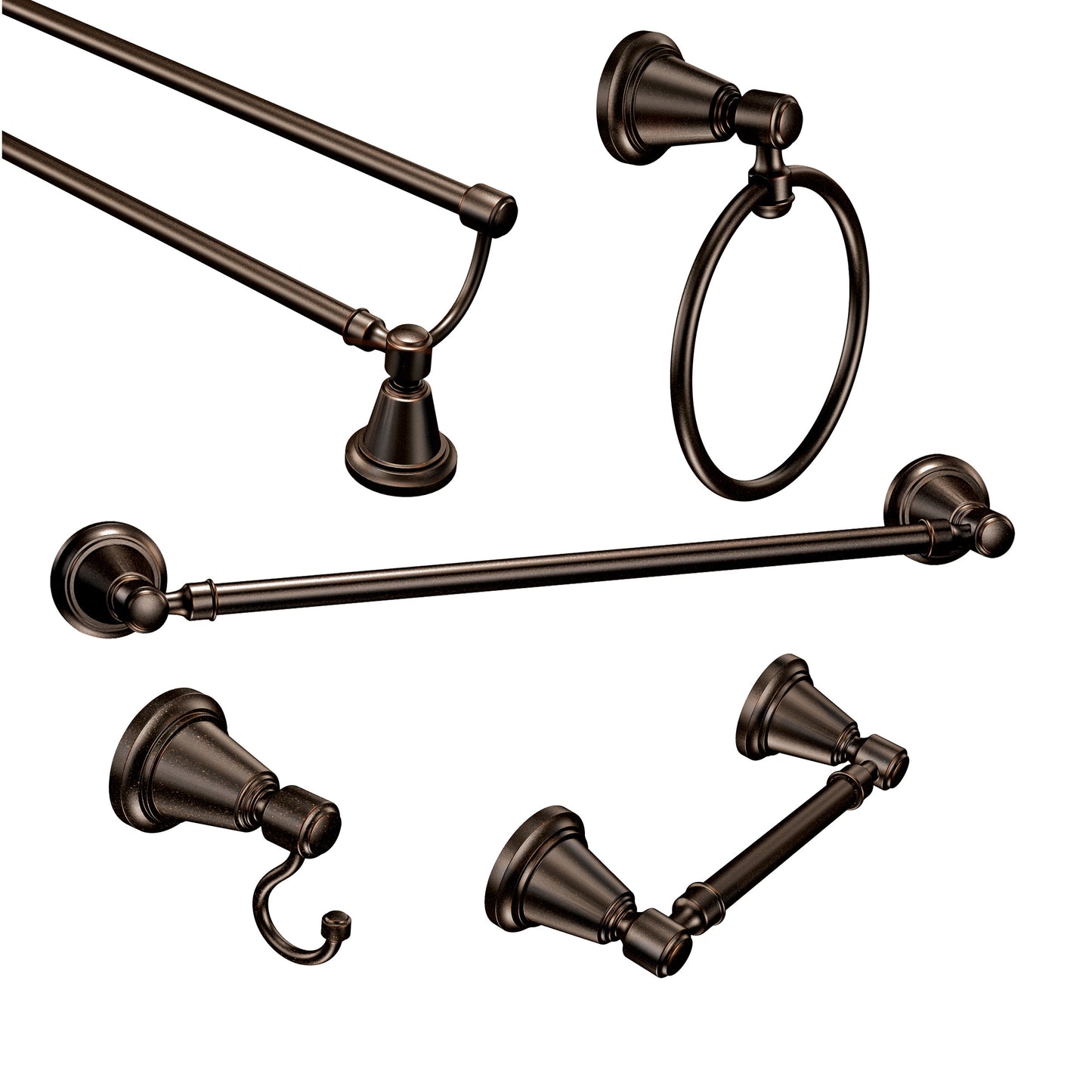 Bradshaw Bathroom Bundle - 5-Piece Bathroom Accessory Set