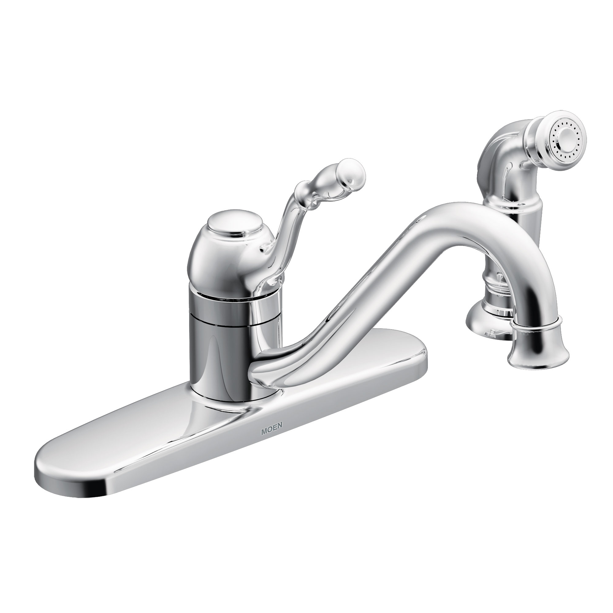 Lindley One-Handle Low Arc Kitchen Faucet – Moen