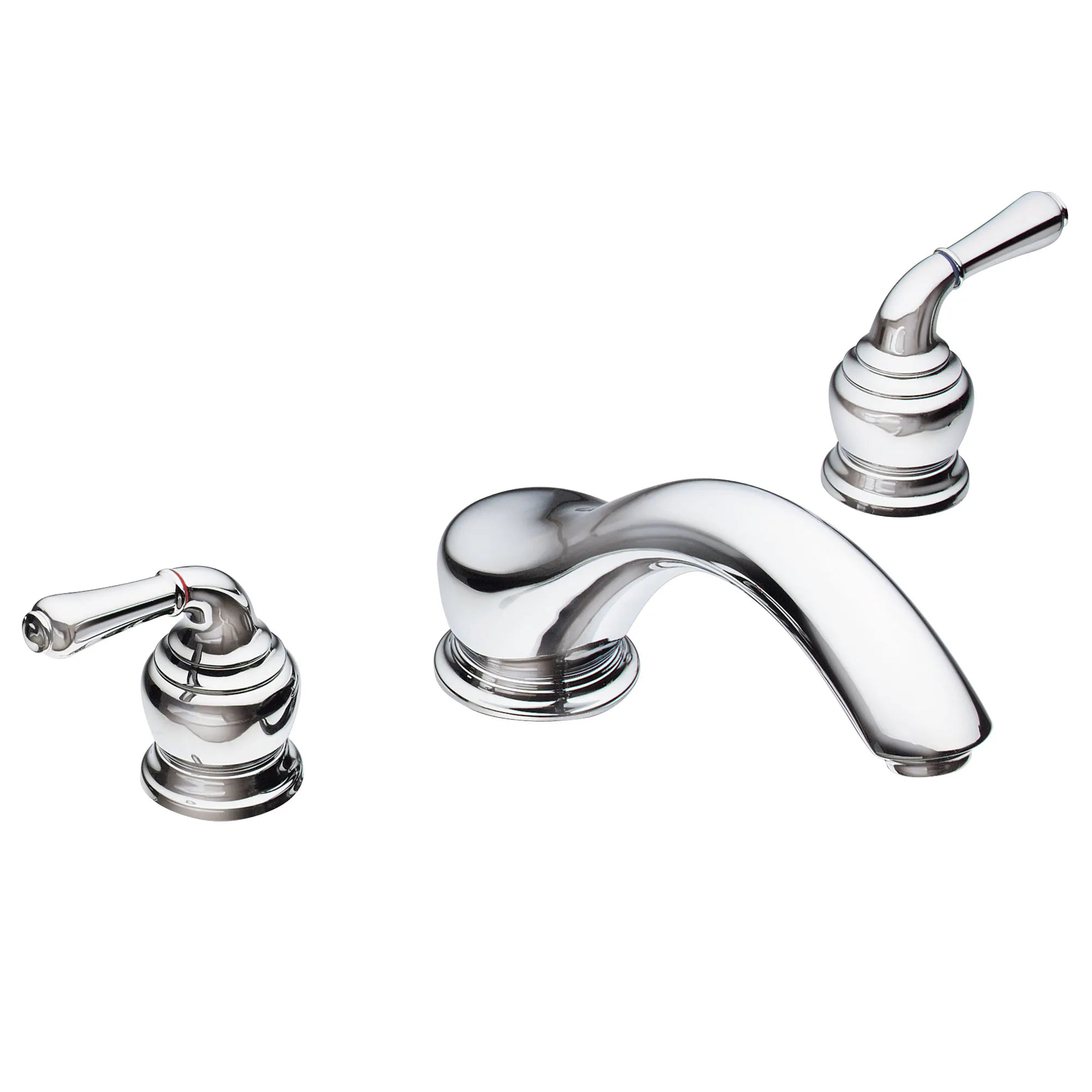 Monticello Chrome two-handle low arc roman tub faucet – Moen