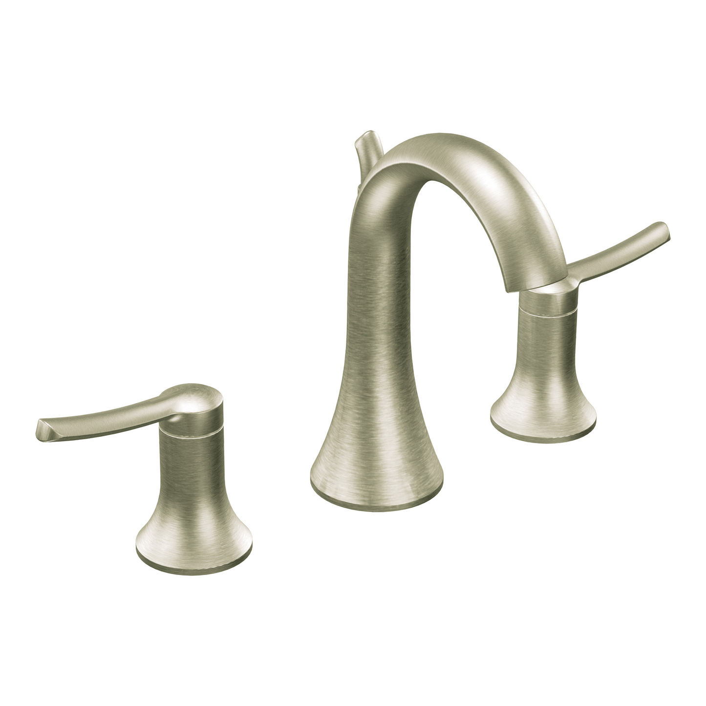 Fina Chrome Two-Handle High Arc Bathroom Faucet
