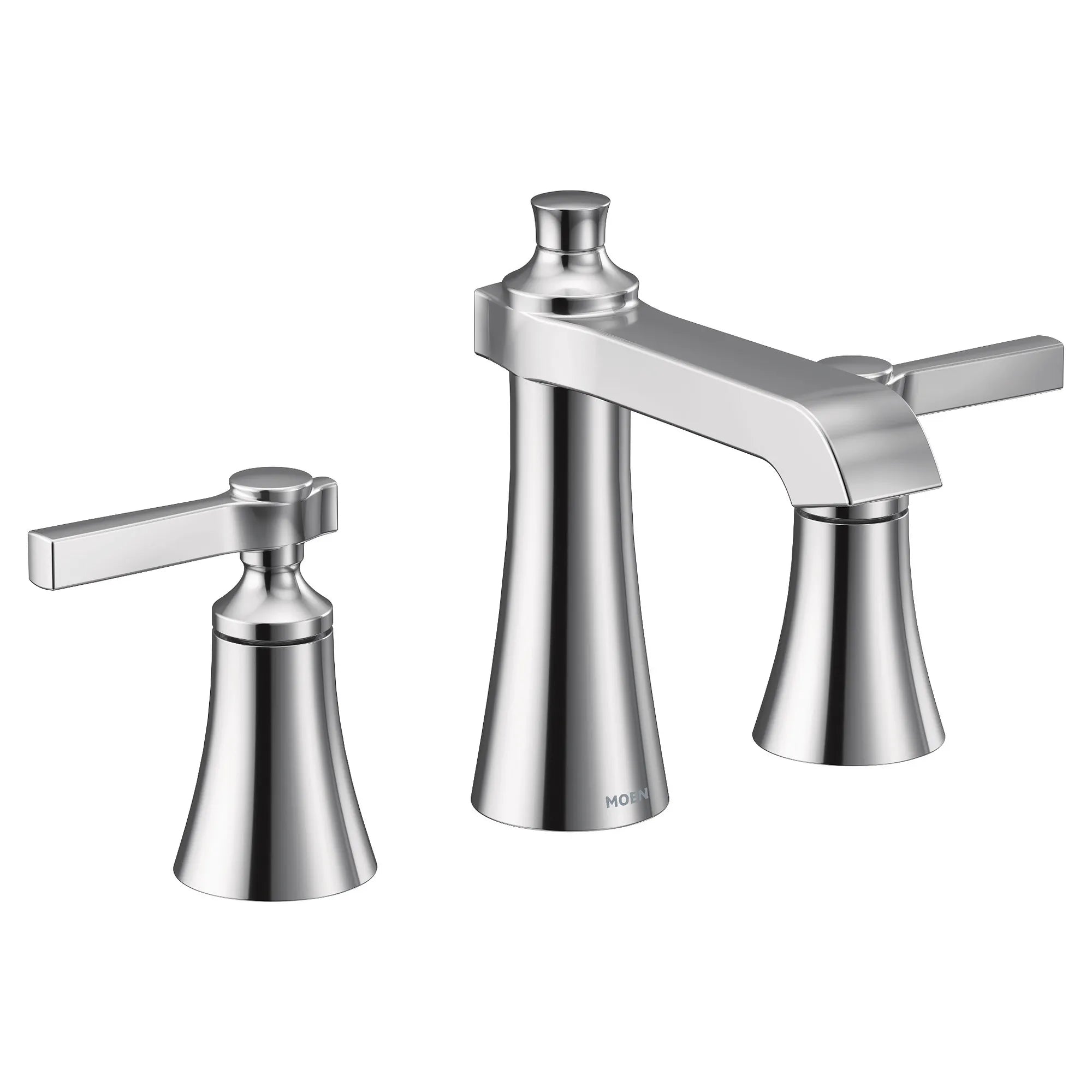 Flara Chrome Two-Handle High Arc Bathroom Faucet – Moen
