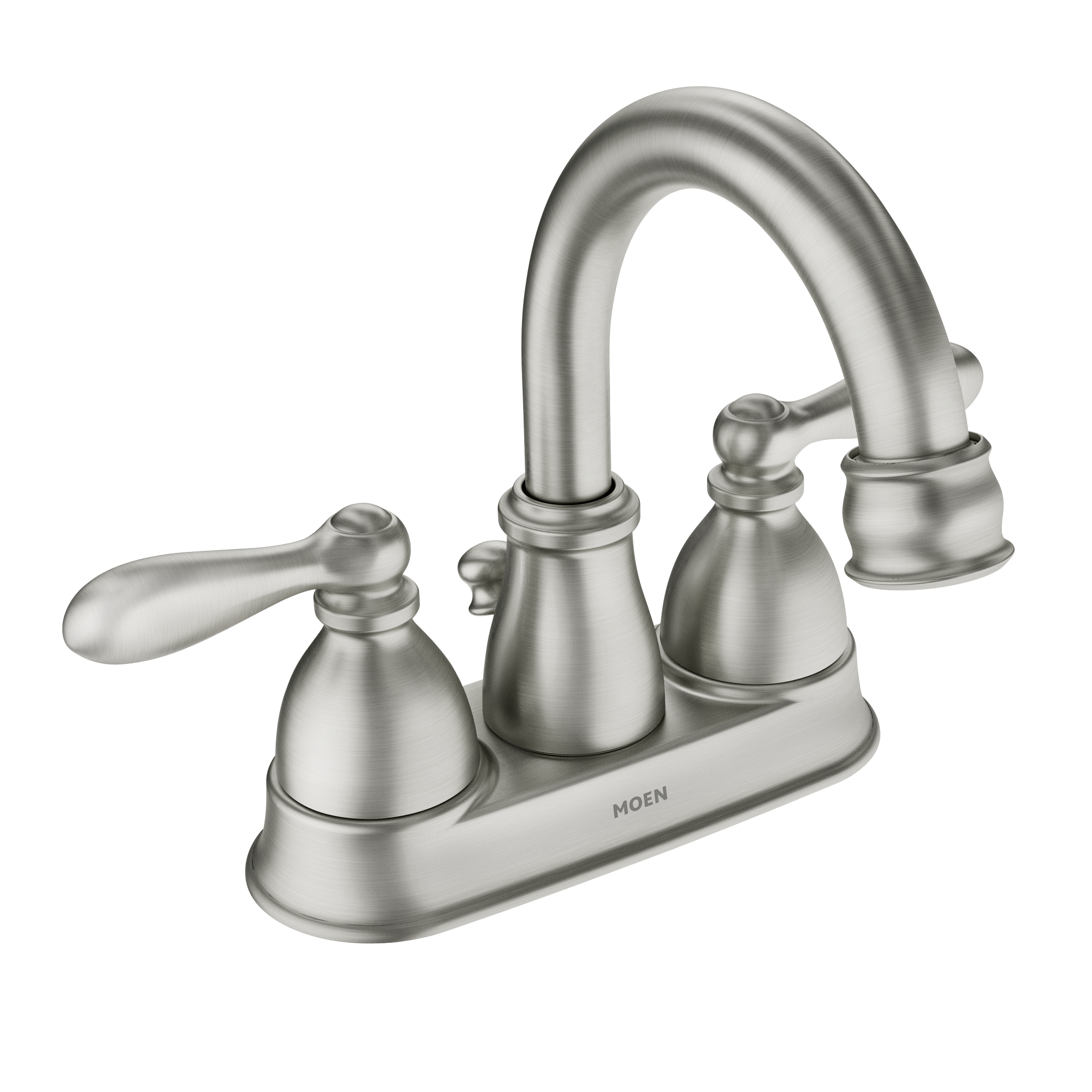 Caldwell Two-handle Centerset Bathroom Sink Faucet – Moen
