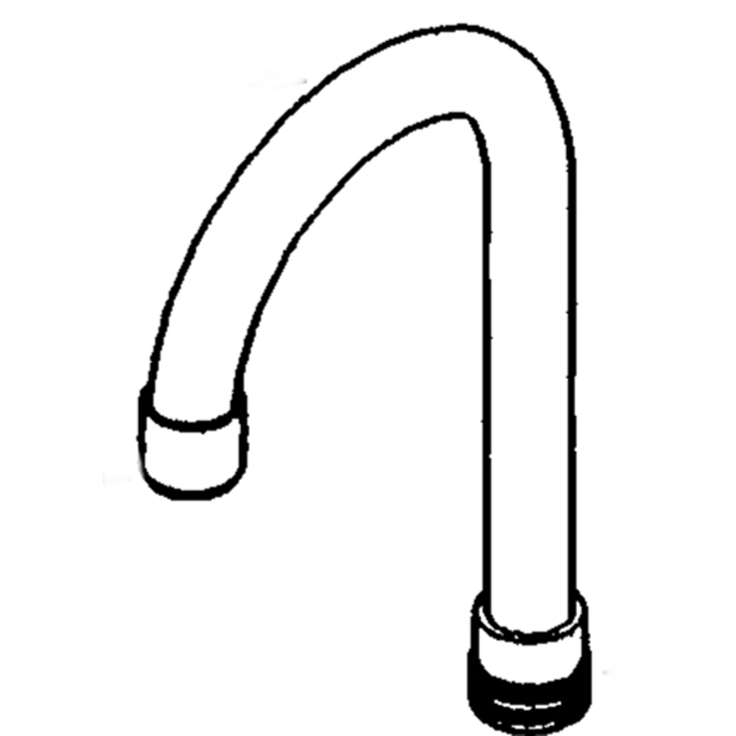 Commercial Gooseneck Spout (5-3/4" Reach, 10-1/4" Height