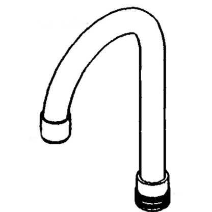 Commercial Gooseneck Spout (5-3/8" Reach, 13-1/4" Height