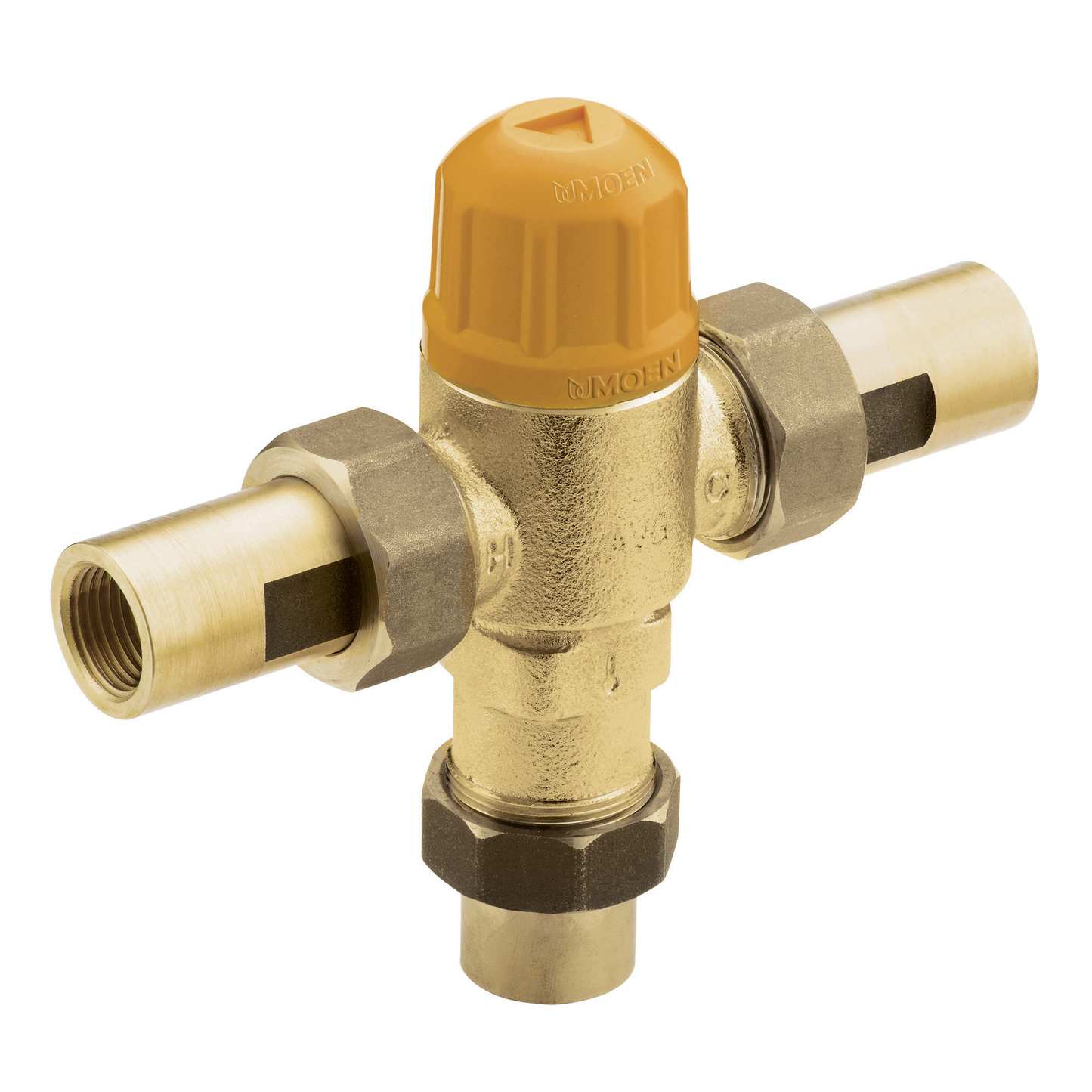 Commercial Parts & Accessories Commercial High Flow Thermostatic Mixing Valve 1/2" IPS with 3/8" Compression Adapter