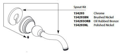 Weymouth Chrome Spout Kit