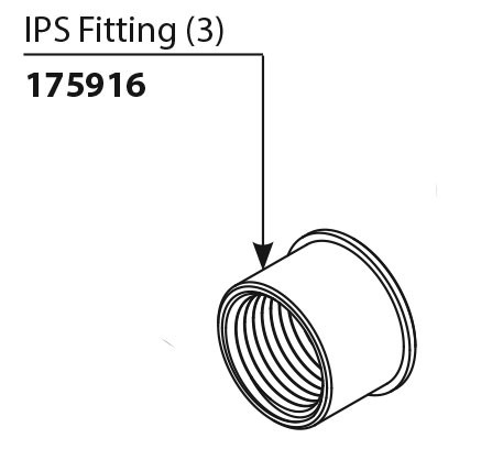 Commercial Parts & Accessories IPS Fitting (Package of 3)