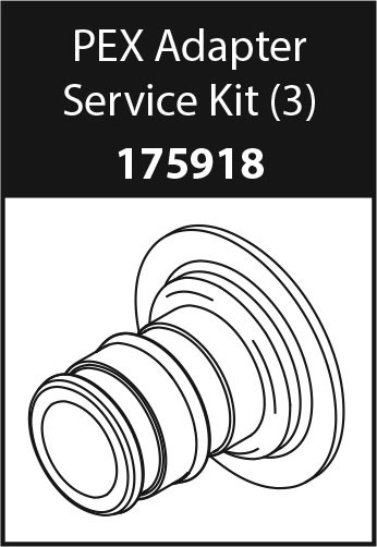 Commercial Parts & Accessories Pex Adapter Service Kit (package Of 3)