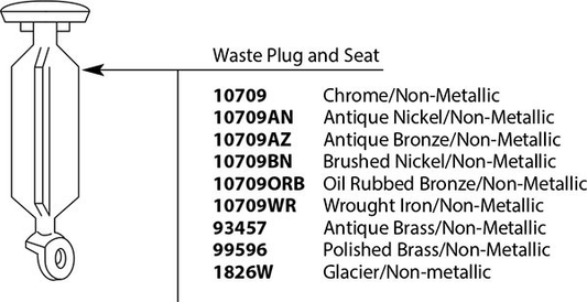 Moen Glacier Drain Plug & Seat