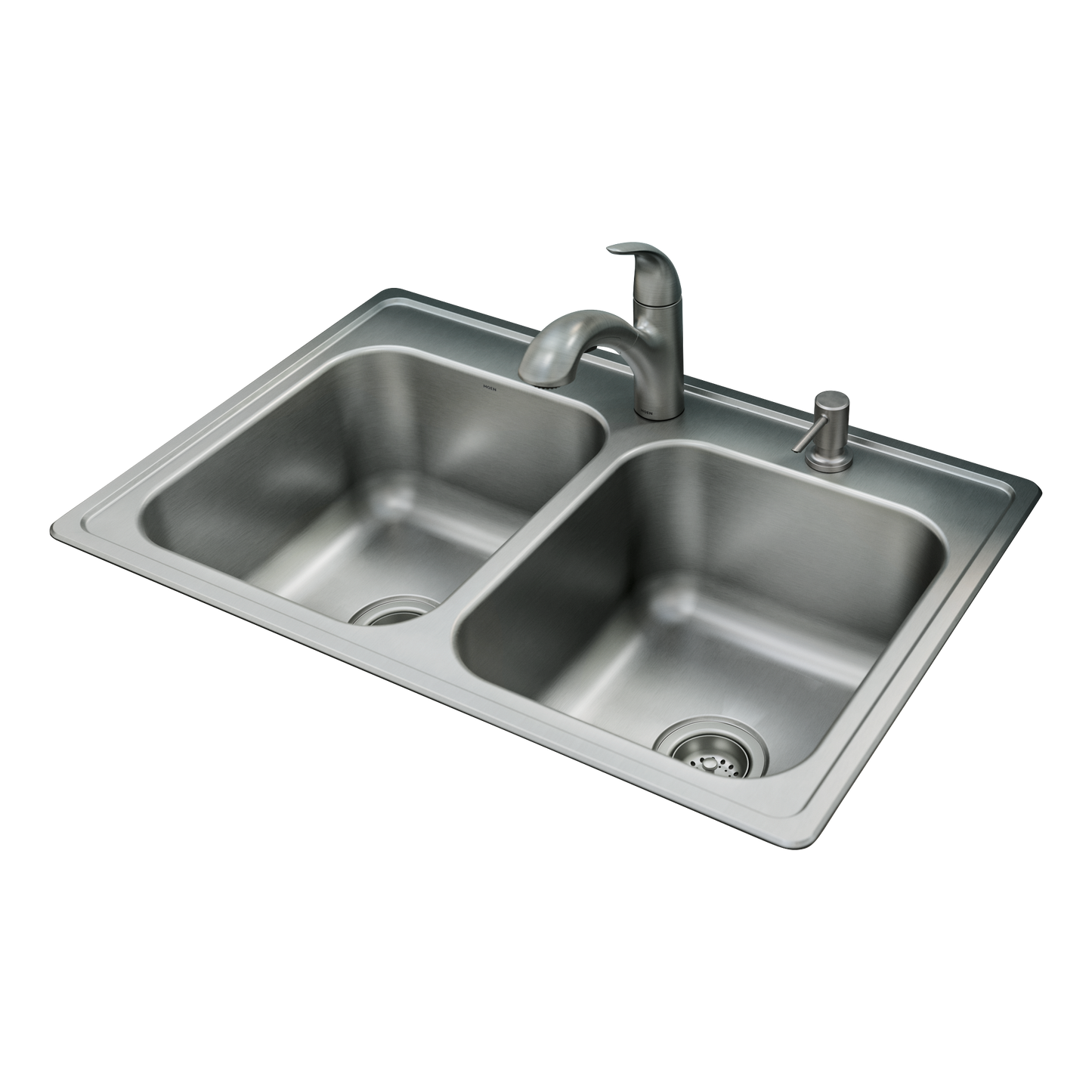 Galvin Sink & Faucet Combination - 33"X22" 20-Gauge Stainless Steel Double Bowl