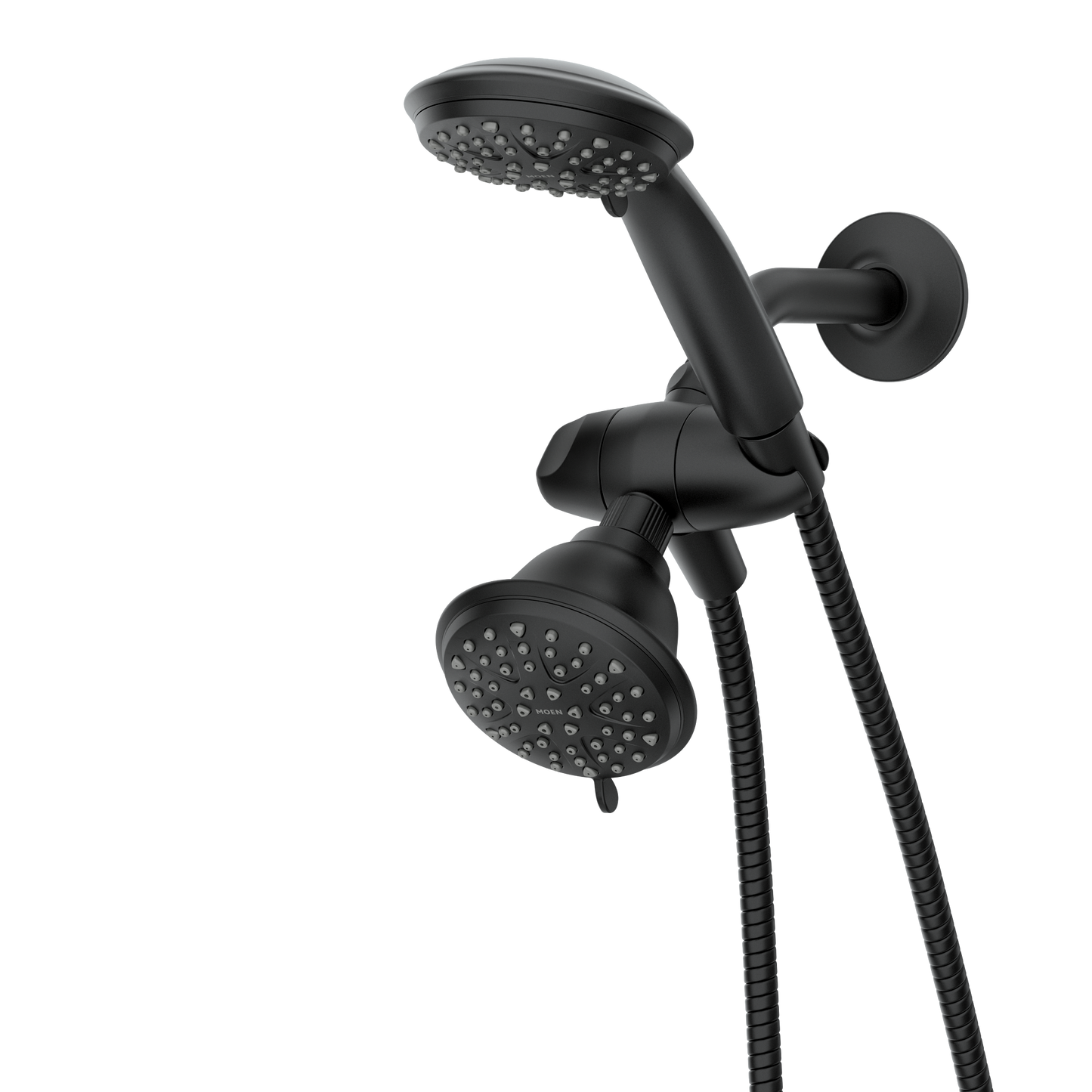 Attune Chrome eight-function 4.75" diameter spray head standard with handshower