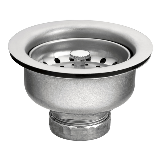 Moen Satin Basket Strainer With Drain Assembly 3-1/2"