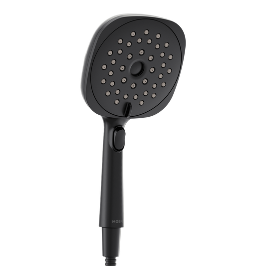 Moen Matte black infinite 6" diameter spray head handshower