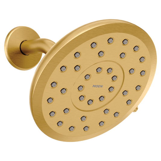 Verso 7" Rainshower with Infiniti Dial in Brushed Gold