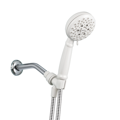 Banbury Chrome Five-Function 4" Diameter Spray Showerhead Handheld Shower