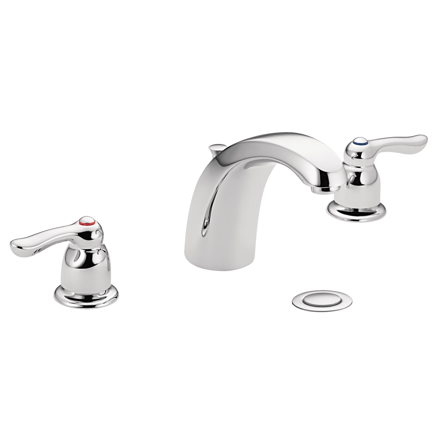 Chateau Chrome Two-Handle Low Arc Bathroom Faucet