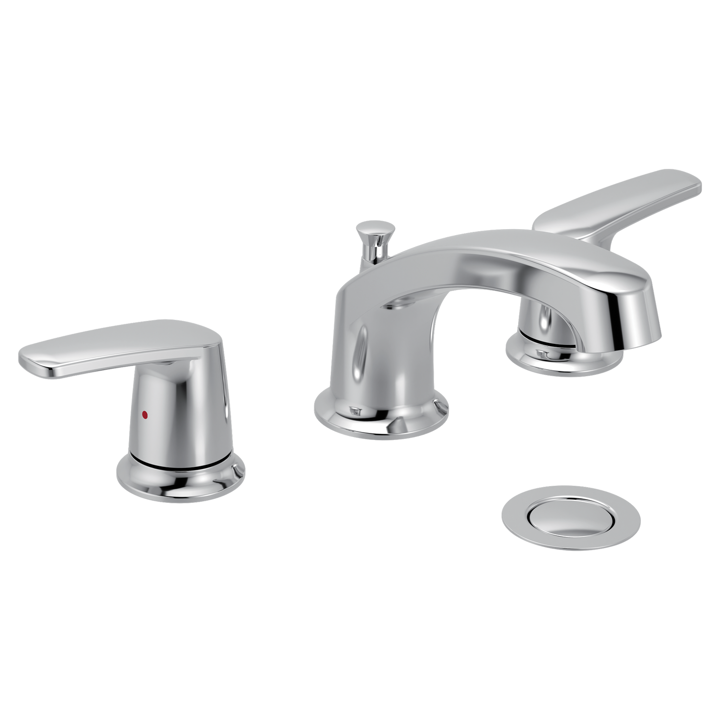 Chateau Chrome two-handle low arc bathroom faucet