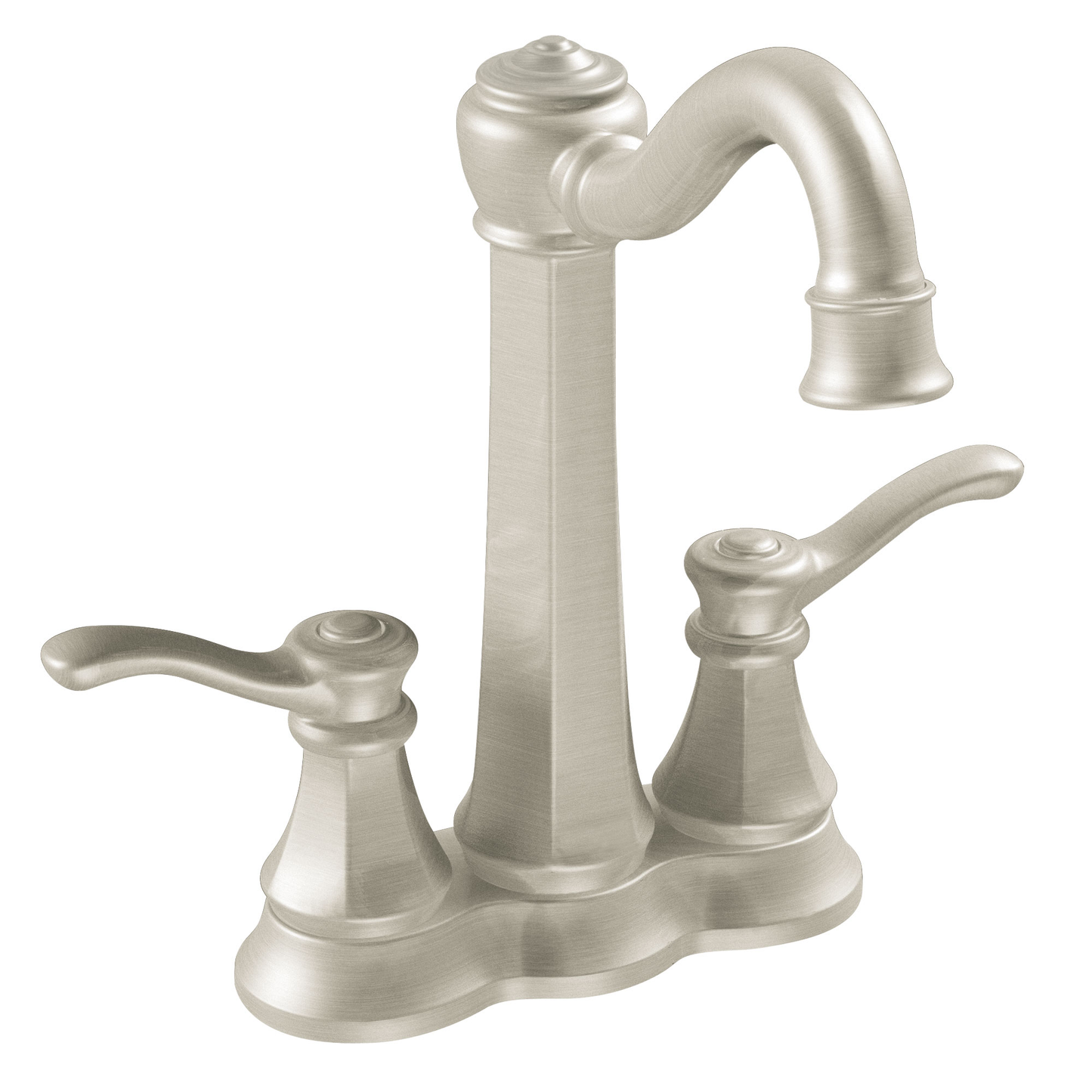 Vestige Chrome two-handle high arc bar faucet