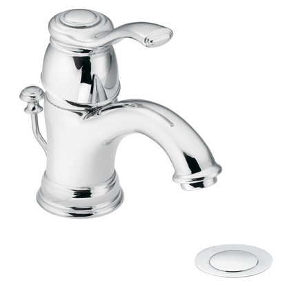 Kingsley Chrome one-handle low arc bathroom faucet