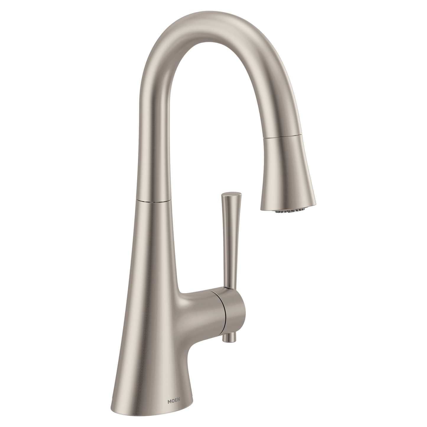 Kurv Chrome one-handle high arc bar faucet