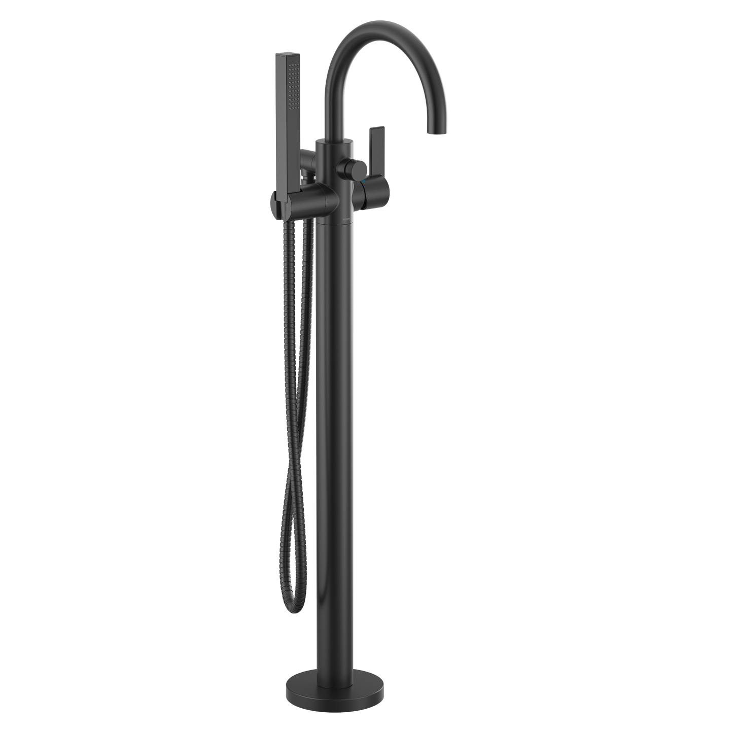 Cia Chrome one-handle tub filler includes hand shower