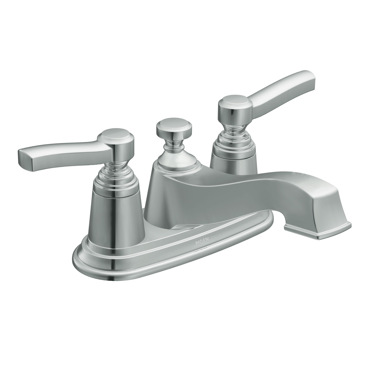 Rothbury Chrome two-handle low arc bathroom faucet