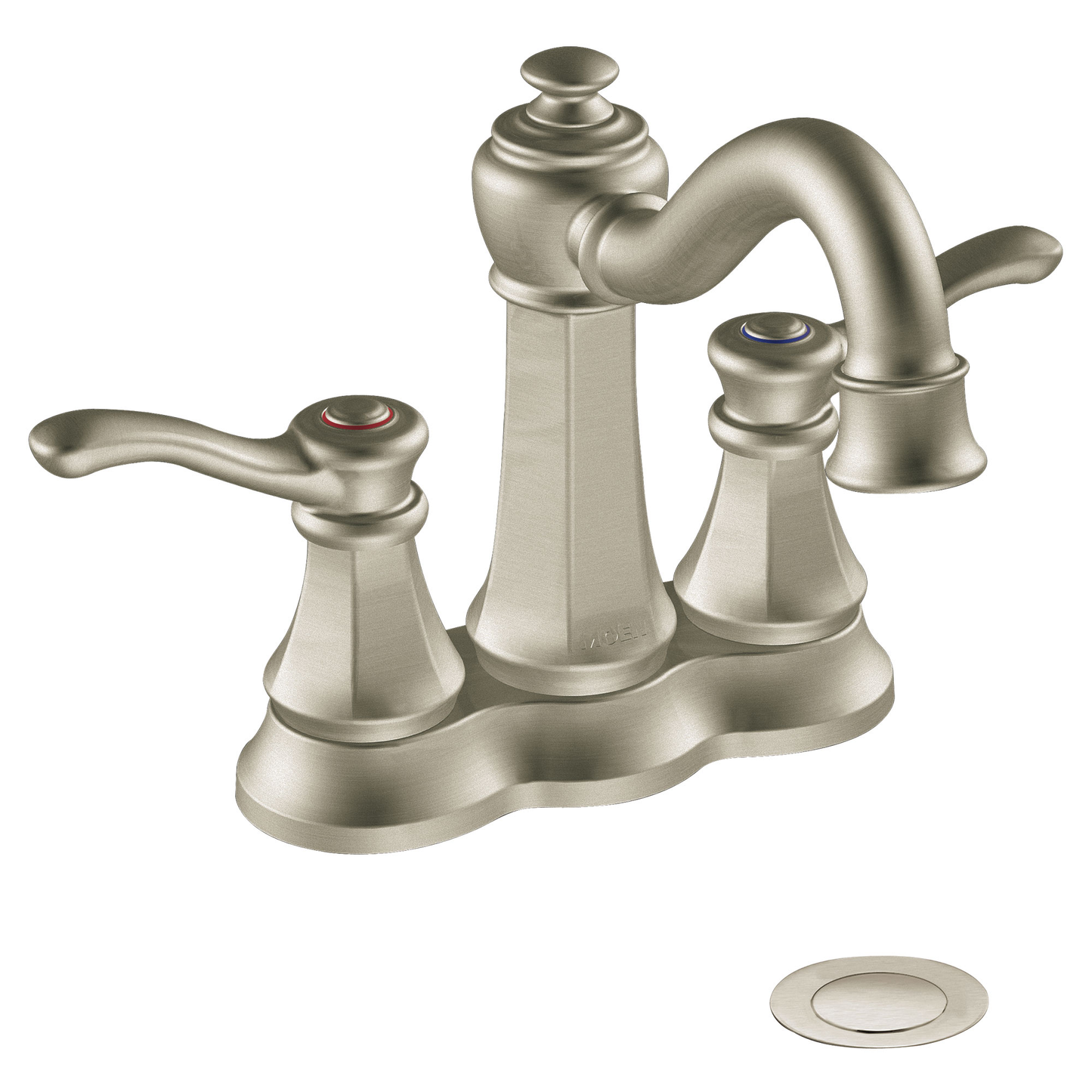 Vestige Chrome two-handle high arc bathroom faucet