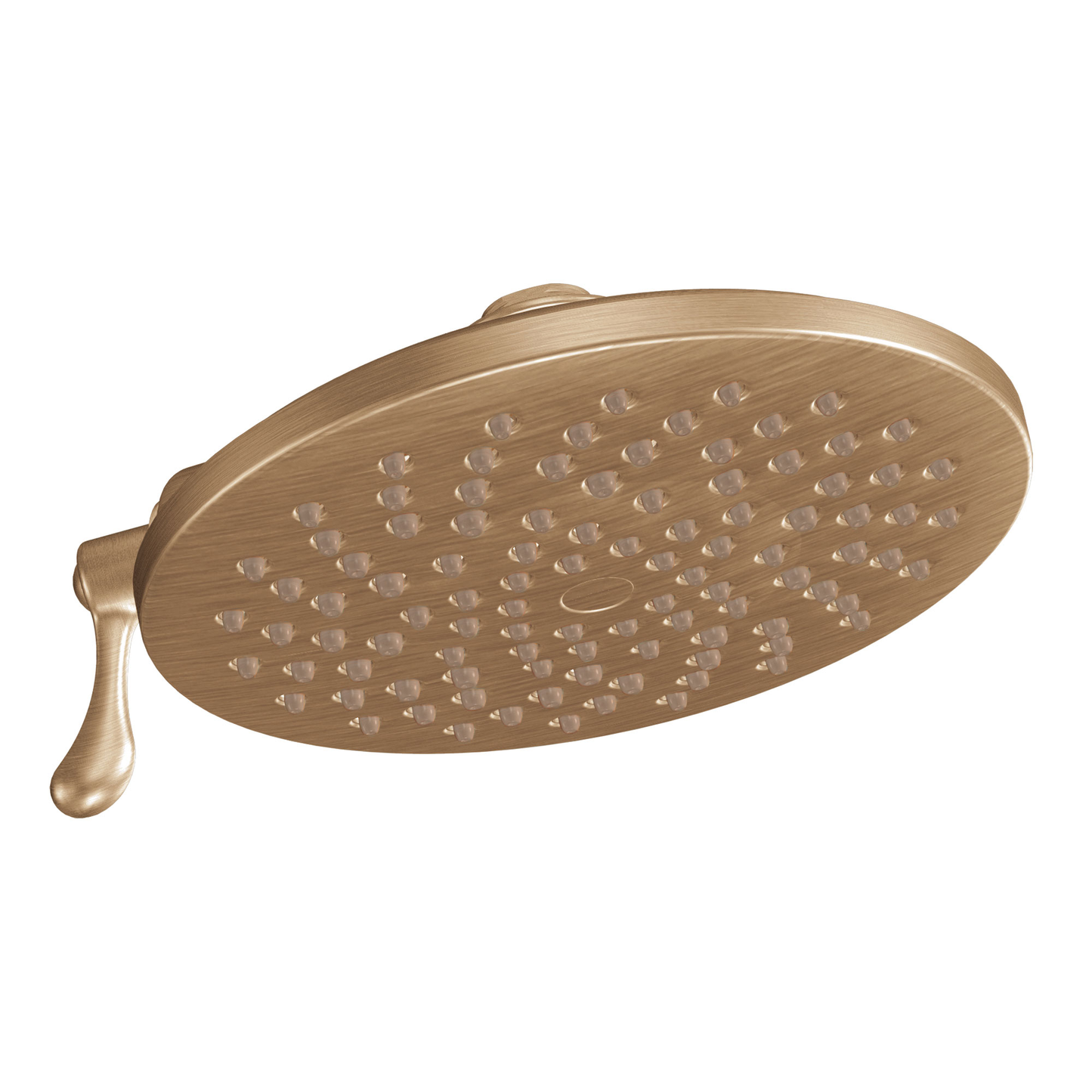 Velocity Brushed bronze two-function 8" diameter spray head rainshower