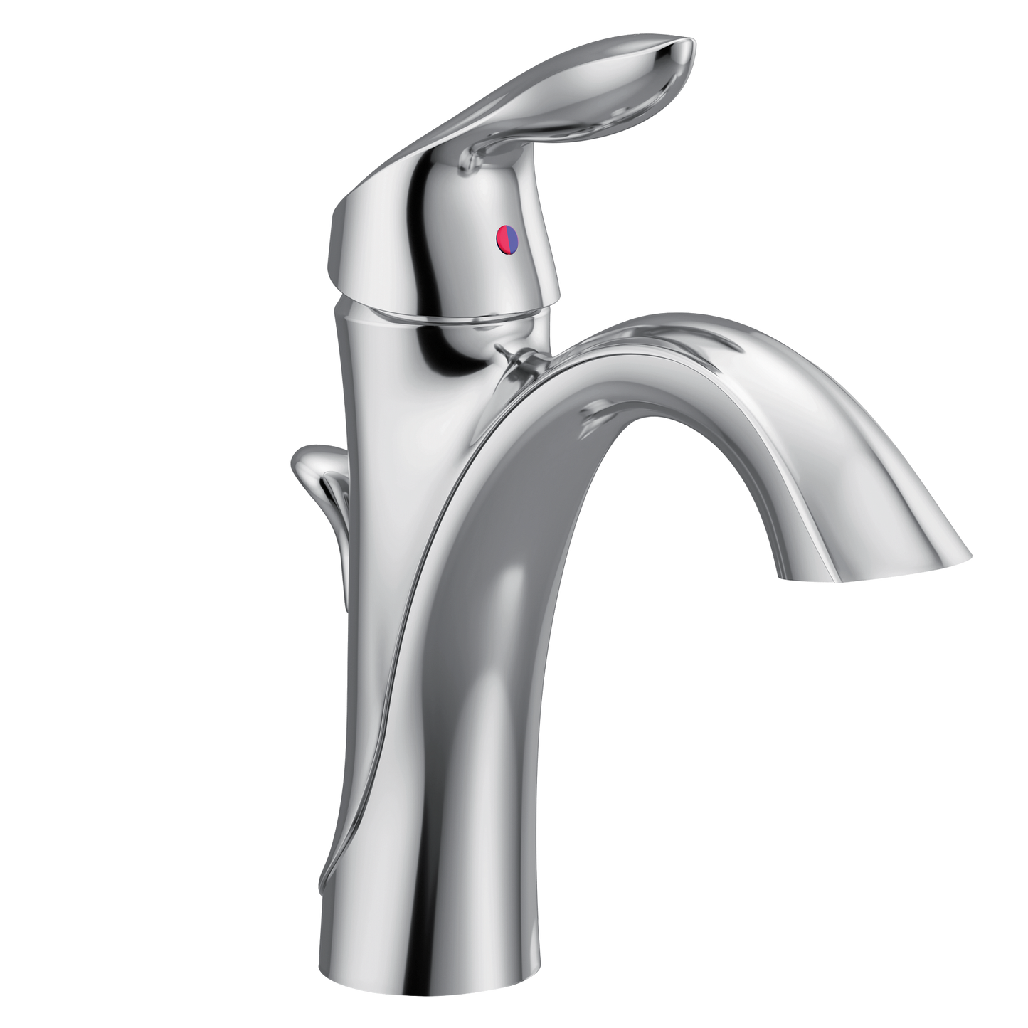 Eva Chrome One-Handle High Arc Bathroom Faucet