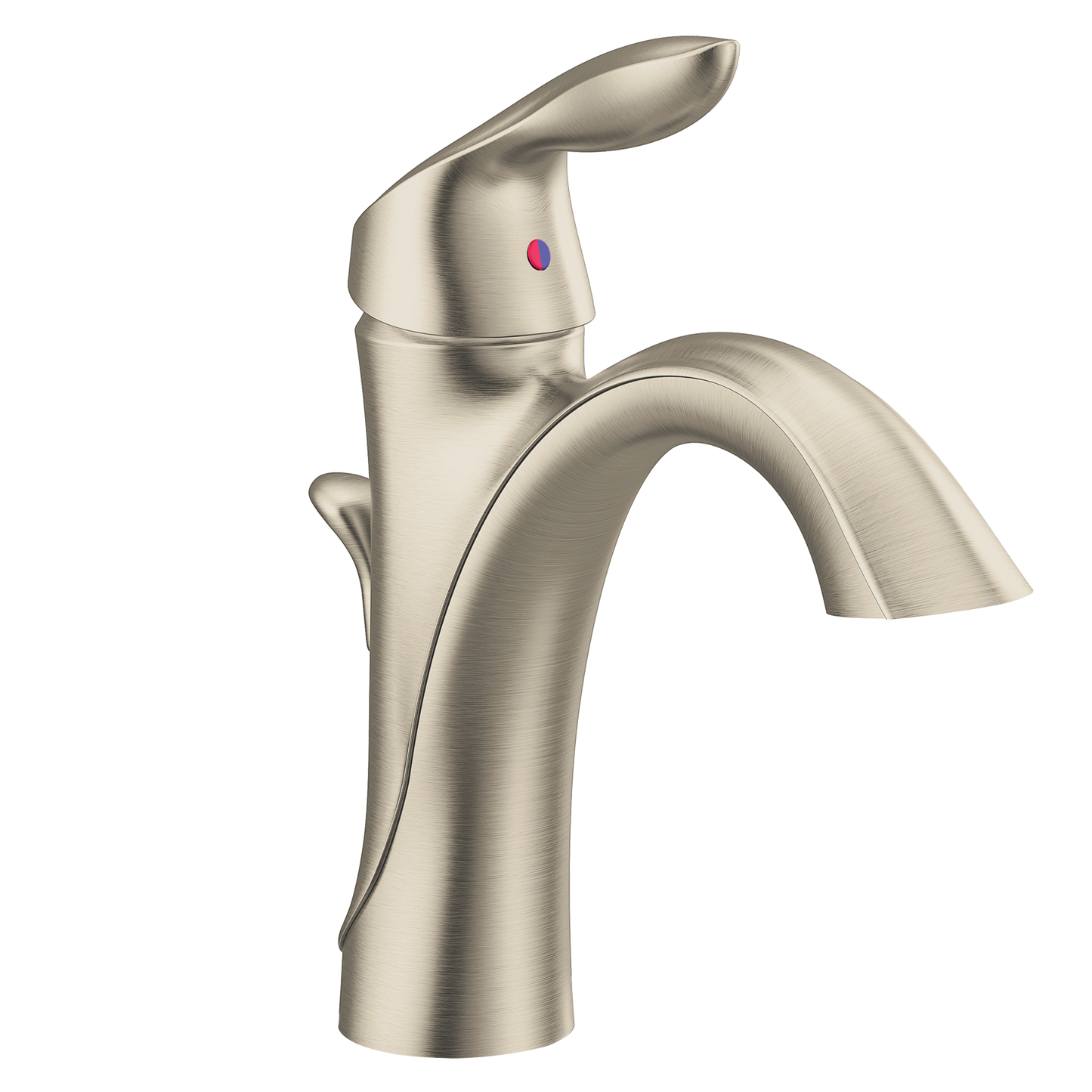 Eva Chrome one-handle low arc bathroom faucet