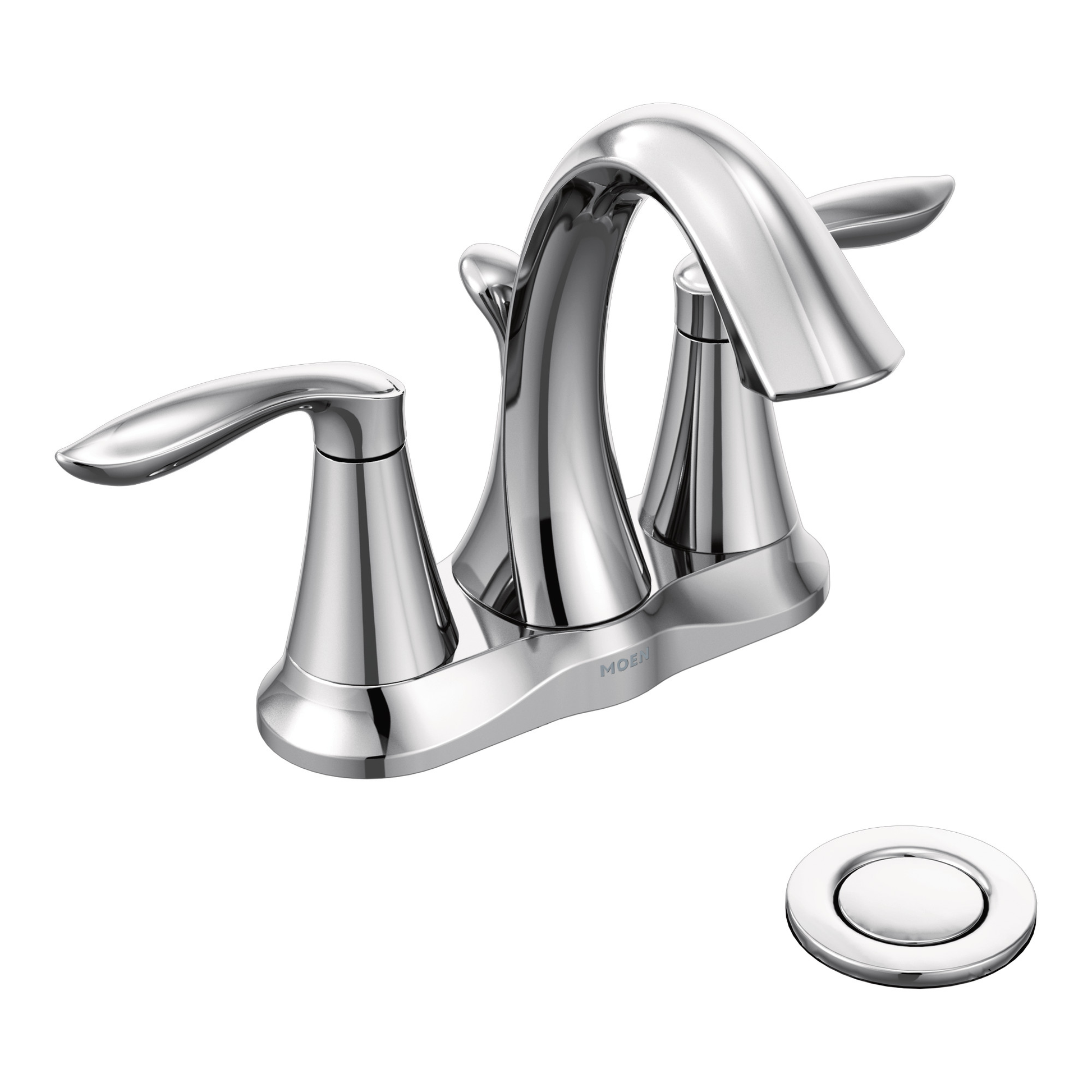Eva Two-handle Centerset Bathroom Sink Faucet – Moen Eva Two-handle Centerset Bathroom Sink Faucet – Moen