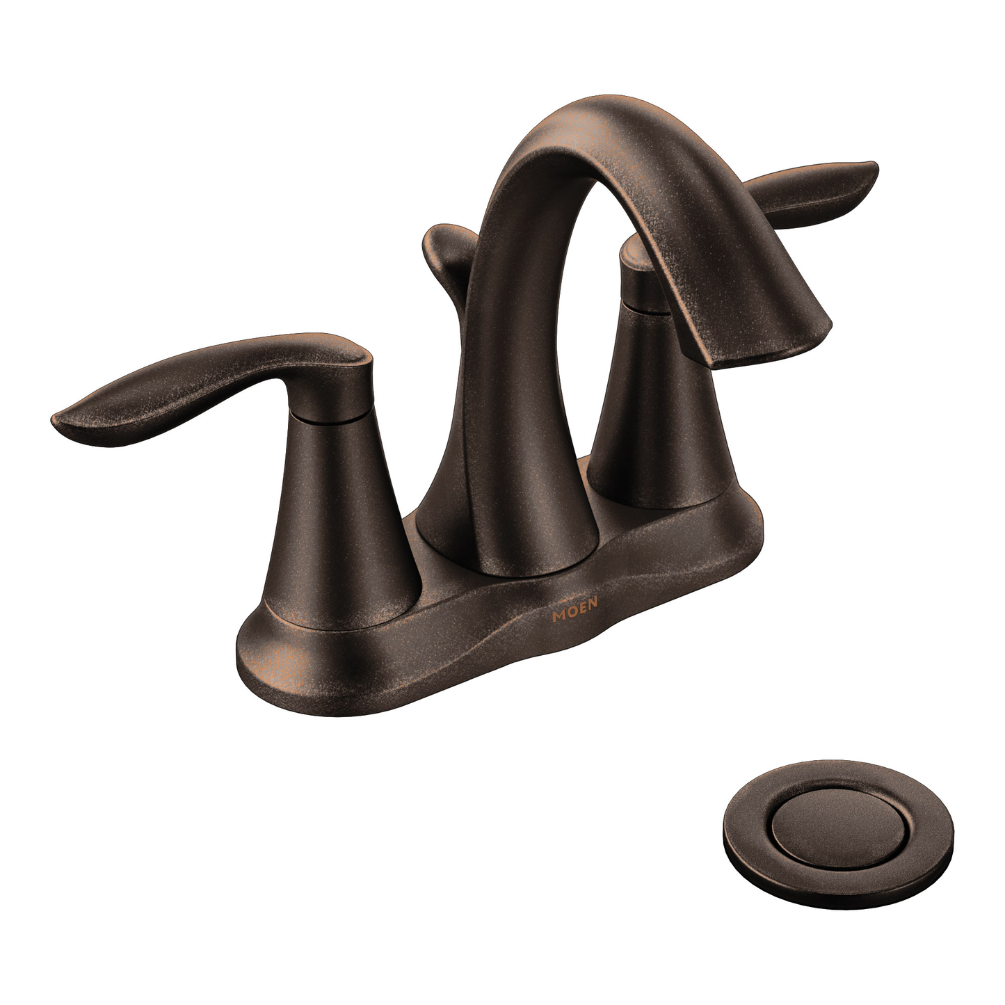 Eva Chrome Two-Handle High Arc Bathroom Faucet