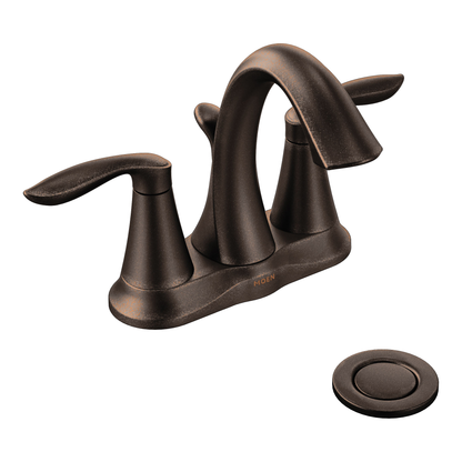 Eva Chrome two-handle high arc bathroom faucet