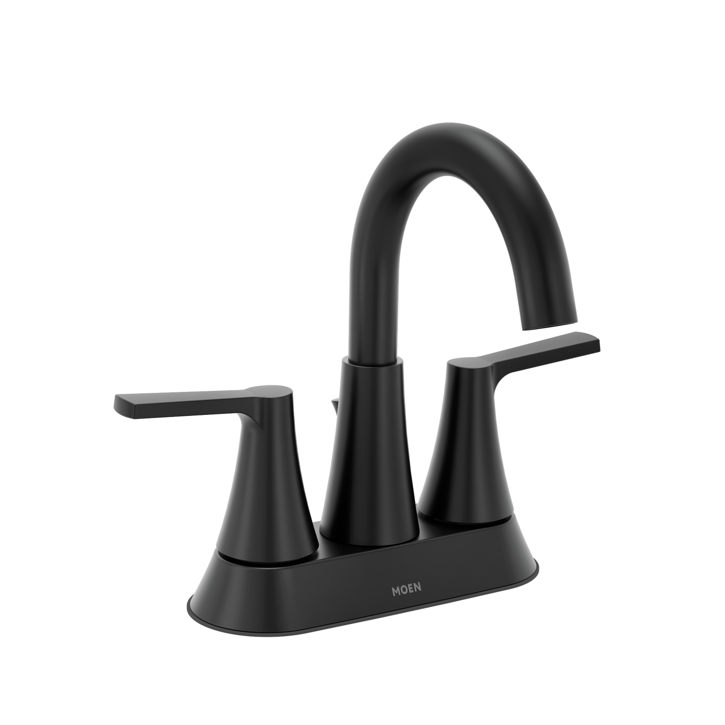 Jase Chrome two-handle high arc bathroom faucet