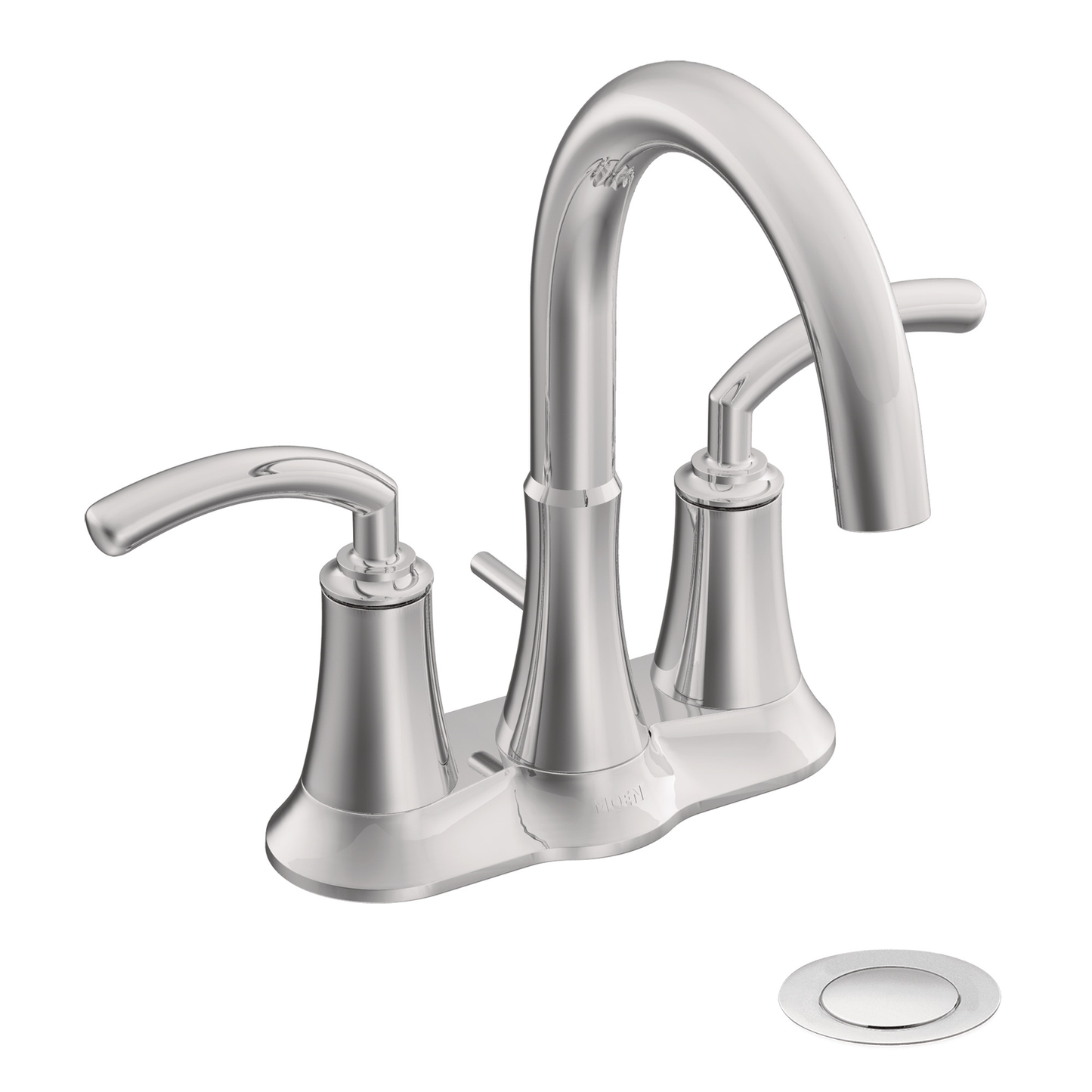 Icon Chrome two-handle high arc bathroom faucet