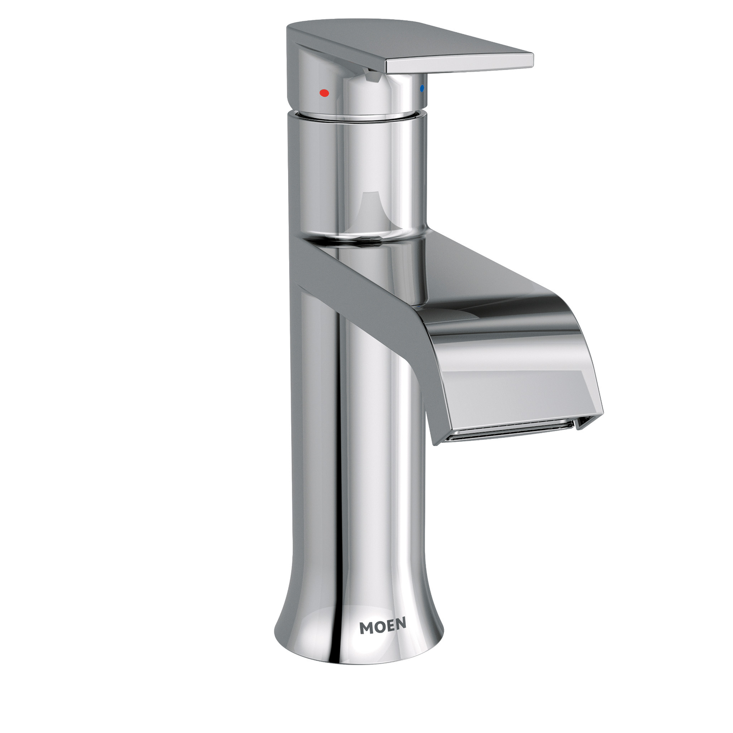 Genta Chrome One-Handle High Arc Bathroom Faucet