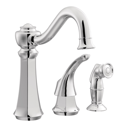 Vestige Chrome one-handle high arc kitchen faucet