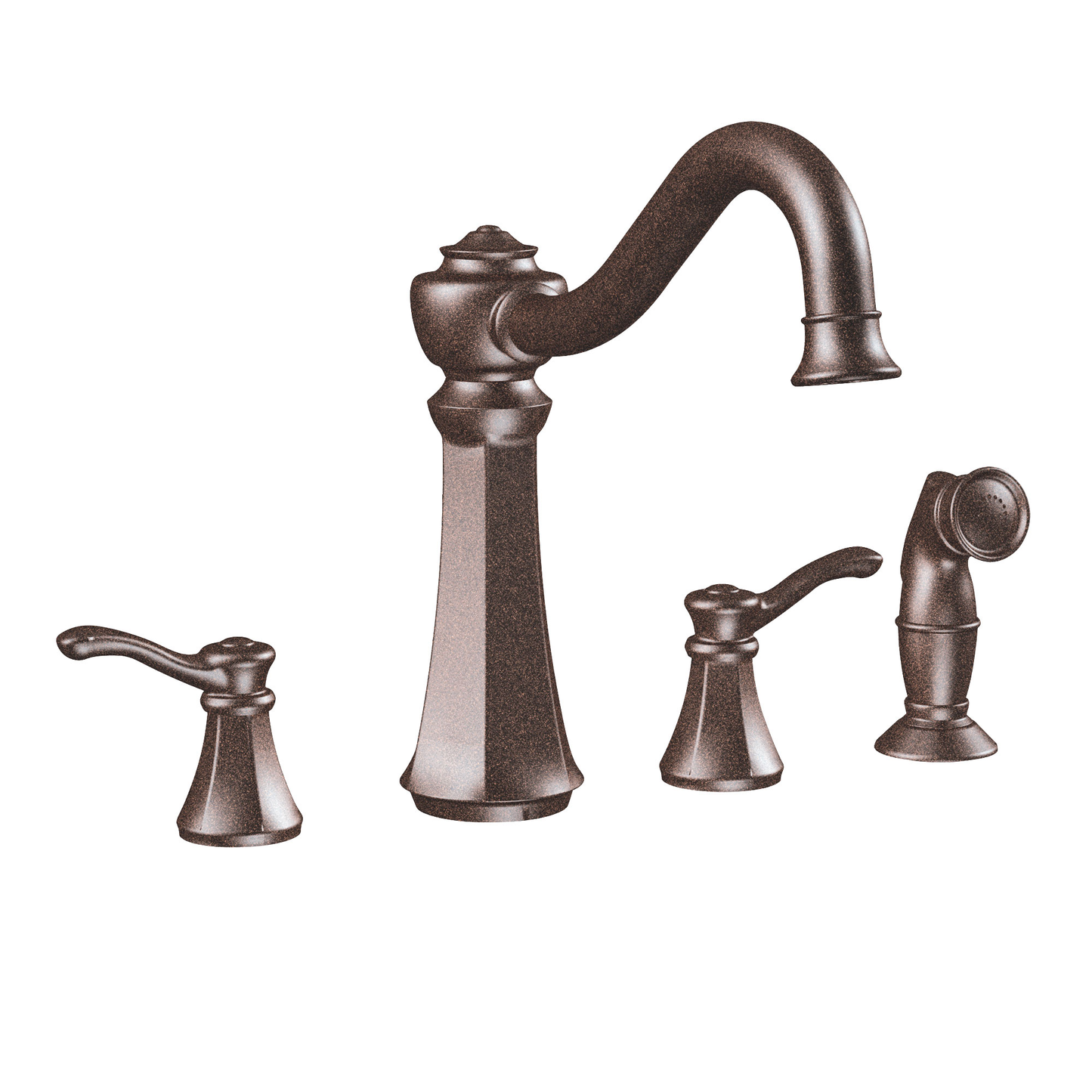 Vestige Chrome two-handle high arc kitchen faucet