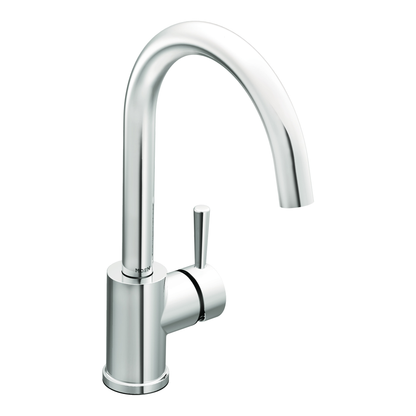 Level Chrome one-handle high arc kitchen faucet