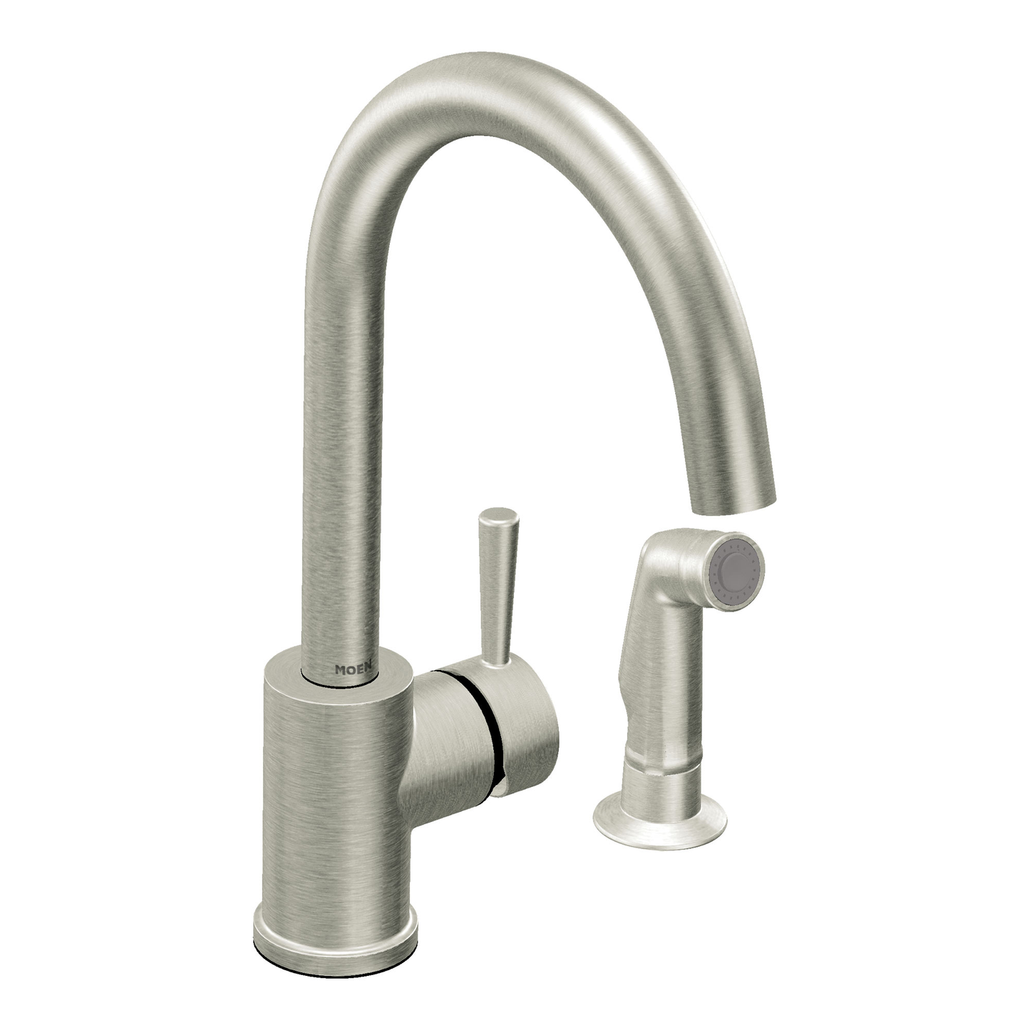 Level Chrome one-handle high arc kitchen faucet