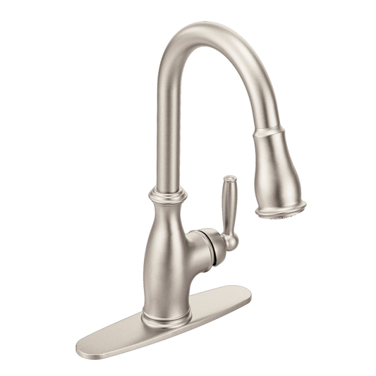 Brantford Chrome One-Handle High Arc Pulldown Kitchen Faucet