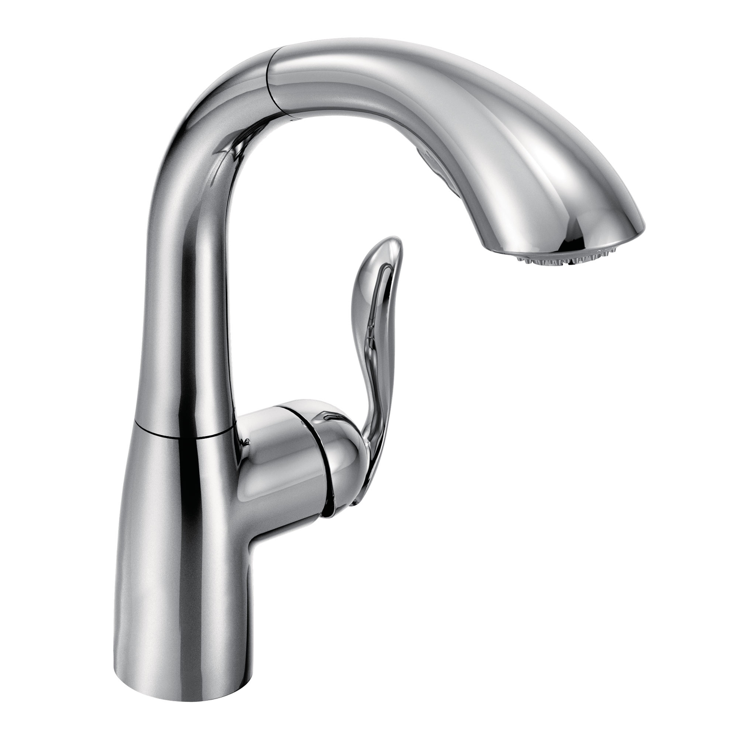 Arbor Chrome One-Handle High Arc Pullout Kitchen Faucet