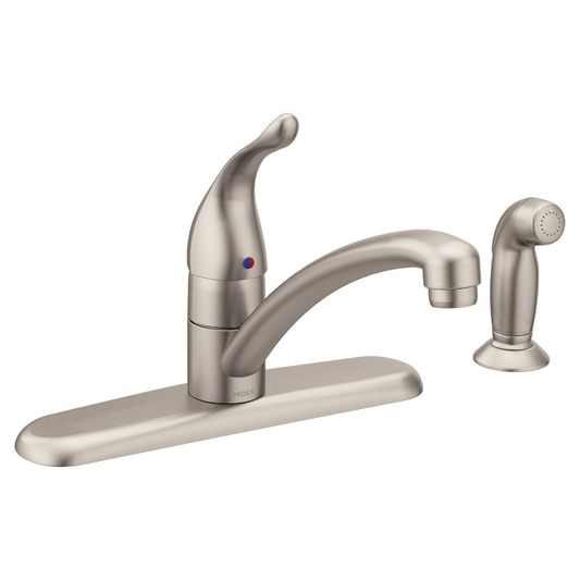 Chateau Chrome One-Handle Low Arc Kitchen Faucet