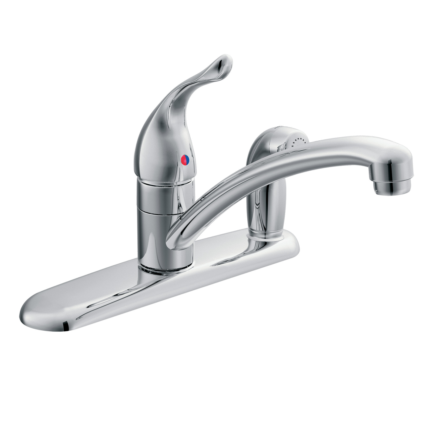 Chateau Chrome One-Handle Low Arc Kitchen Faucet