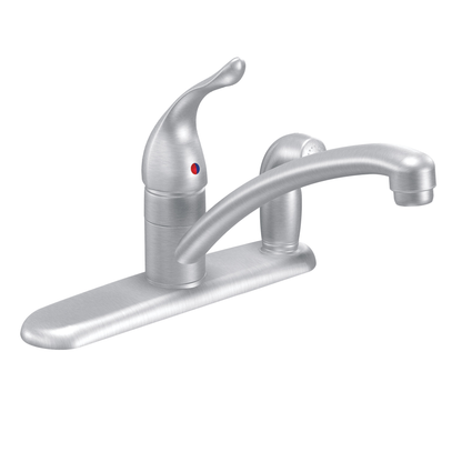 Chateau Chrome One-Handle Low Arc Kitchen Faucet